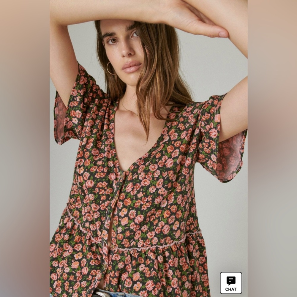 🎉😍NWT! LUCKY BRAND CROP TOP! 💗🎊 - Picture 5 of 13